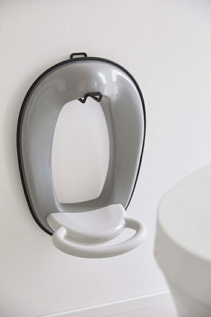 山崎実業　ウォールトイレ用品収納フック タワー　ブラック　【品番：06016】