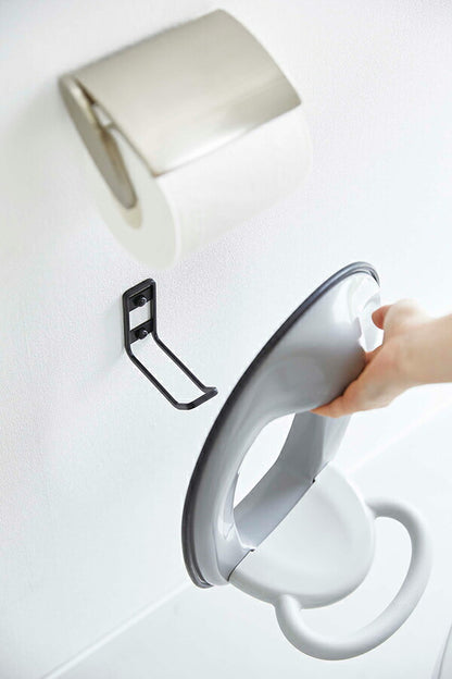 山崎実業　ウォールトイレ用品収納フック タワー　ブラック　【品番：06017】