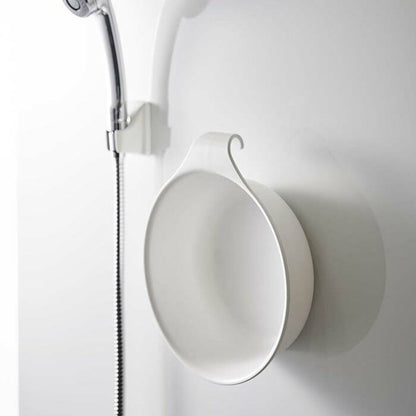 山崎実業　マグネット&引っ掛け湯おけ ミスト　ホワイト　【品番：07322】