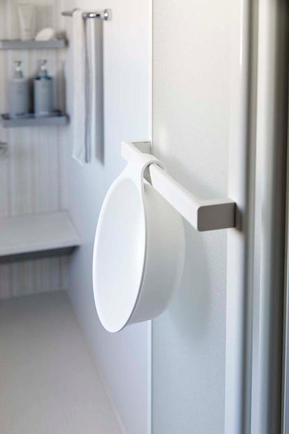 山崎実業　マグネット&引っ掛け湯おけ ミスト　ホワイト　【品番：07322】