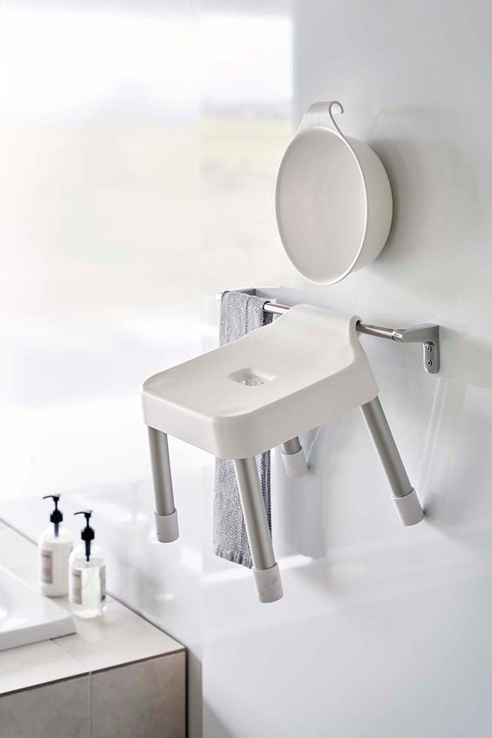 山崎実業　マグネット&引っ掛け湯おけ ミスト　ホワイト　【品番：07322】