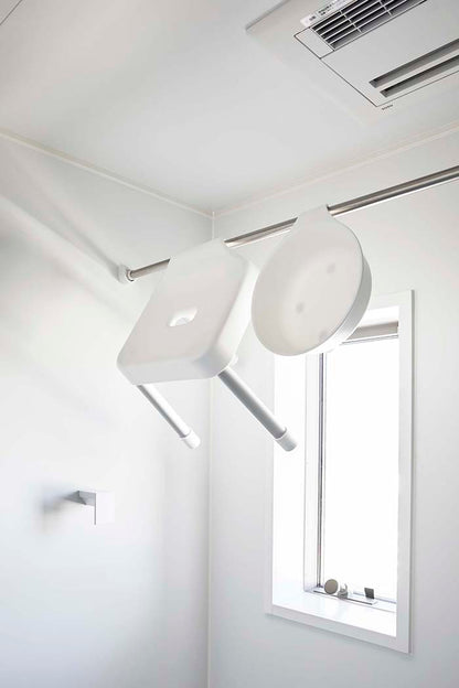 山崎実業　マグネット&引っ掛け湯おけ ミスト　ホワイト　【品番：07322】