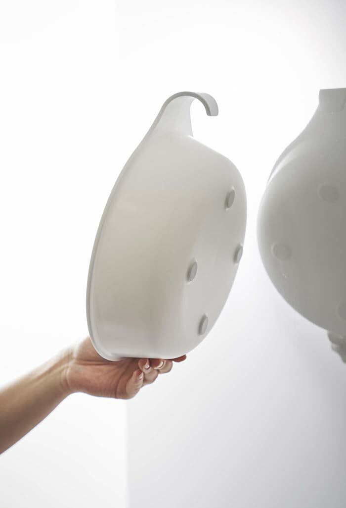 山崎実業　マグネット&引っ掛け湯おけ ミスト　ホワイト　【品番：07322】