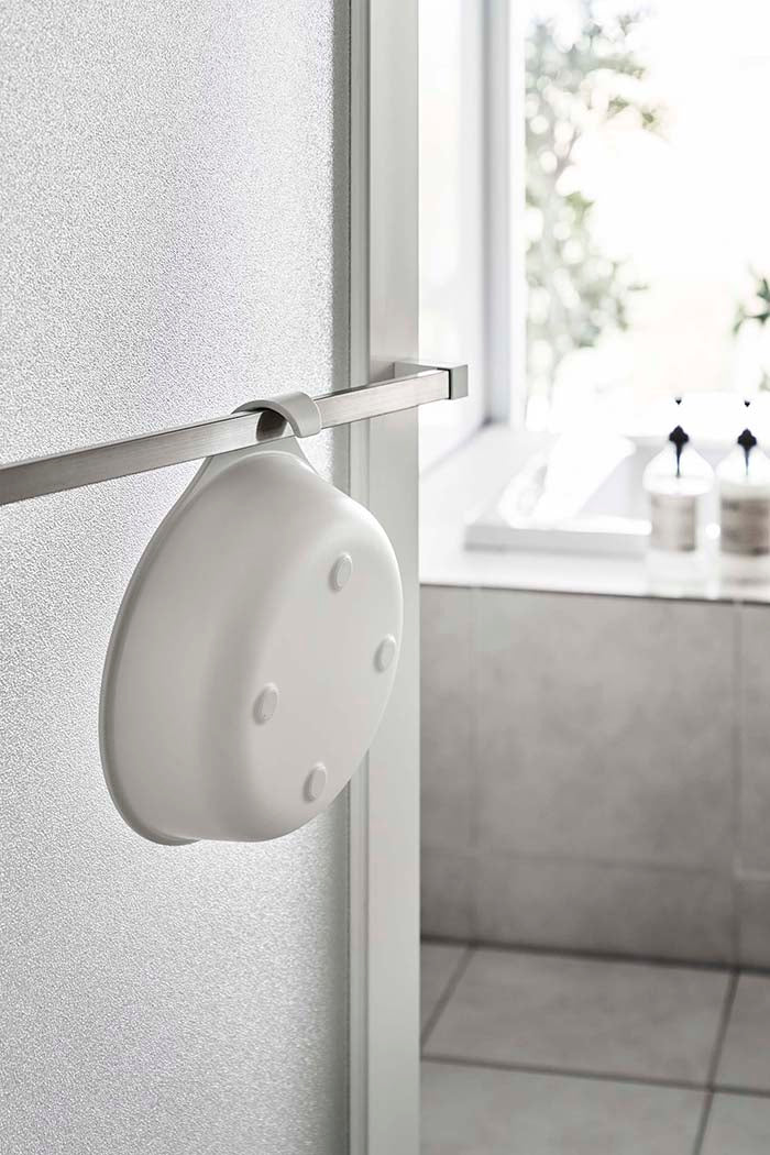 山崎実業　マグネット&引っ掛け湯おけ ミスト　ホワイト　【品番：07322】