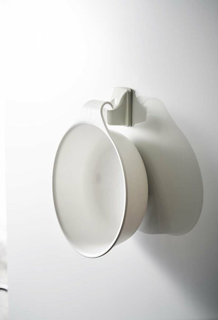 山崎実業　マグネット&引っ掛け湯おけ ミスト　ホワイト　【品番：07322】