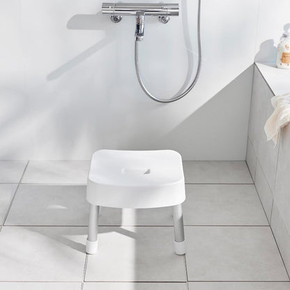 山崎実業　マグネット風呂イス ミスト SH25 ホワイト 4903208017213　【品番：01721】