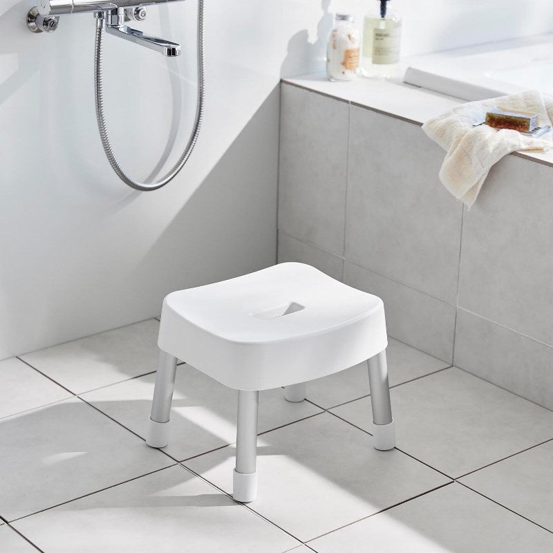 山崎実業　マグネット風呂イス ミスト SH25 ホワイト 4903208017213　【品番：01721】