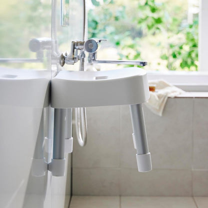 山崎実業　マグネット風呂イス ミスト SH25 ホワイト 4903208017213　【品番：01721】