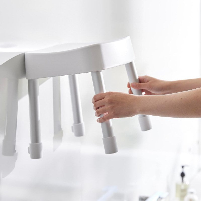 山崎実業　マグネット風呂イス ミスト SH30 ホワイト 4903208017237　【品番：01723】