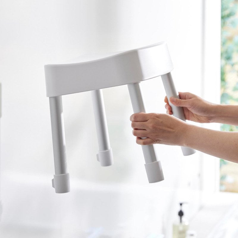 山崎実業　マグネット風呂イス ミスト SH30 ホワイト 4903208017237　【品番：01723】