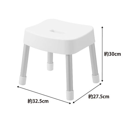 山崎実業　マグネット風呂イス ミスト SH30 ホワイト 4903208017237　【品番：01723】