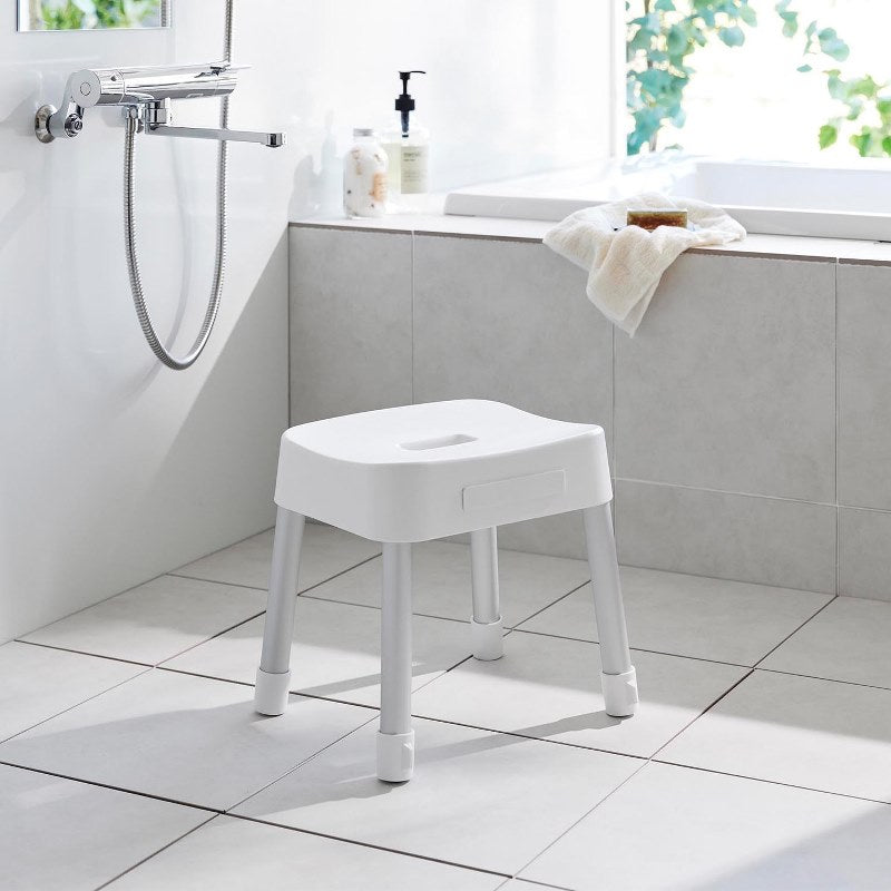 山崎実業　マグネット風呂イス ミスト SH30 ホワイト 4903208017237　【品番：01723】