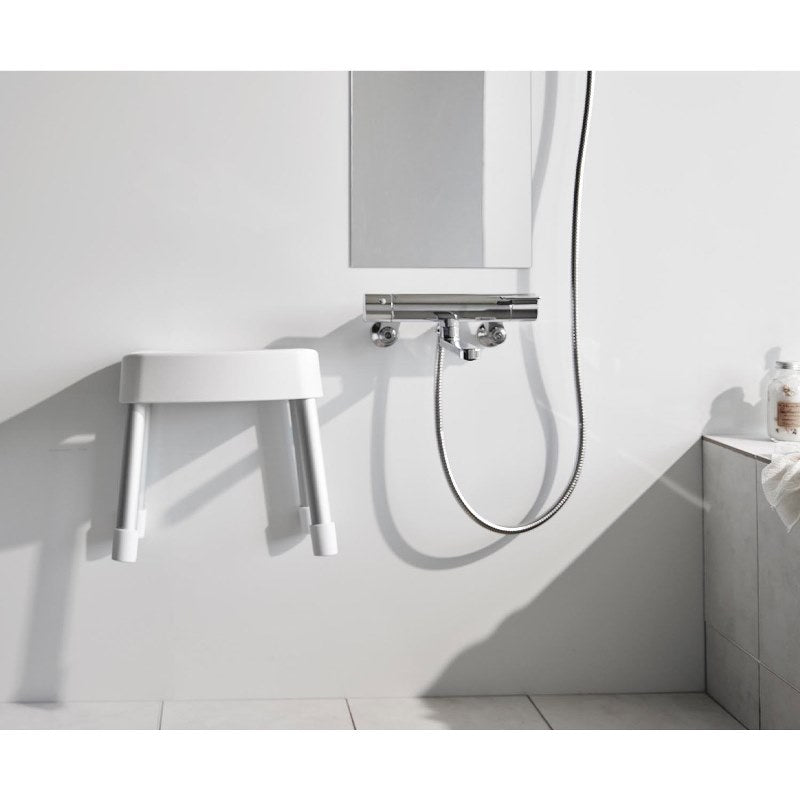 山崎実業　マグネット風呂イス ミスト SH30 ホワイト 4903208017237　【品番：01723】