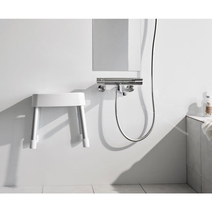 山崎実業　マグネット風呂イス ミスト SH30 ホワイト 4903208017237　【品番：01723】