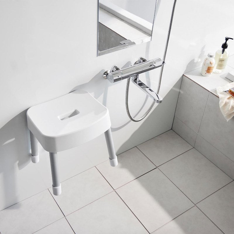 山崎実業　マグネット風呂イス ミスト SH30 ホワイト 4903208017237　【品番：01723】