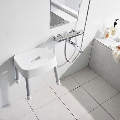 山崎実業　マグネット風呂イス ミスト SH30 ホワイト 4903208017237　【品番：01723】