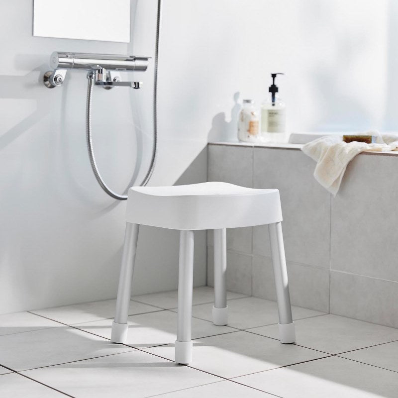 山崎実業　マグネット風呂イス ミスト SH35 ホワイト 4903208017251　【品番：01725】