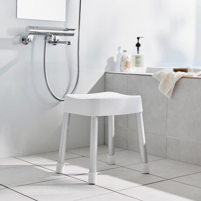 山崎実業　マグネット風呂イス ミスト SH35 ホワイト 4903208017251　【品番：01725】