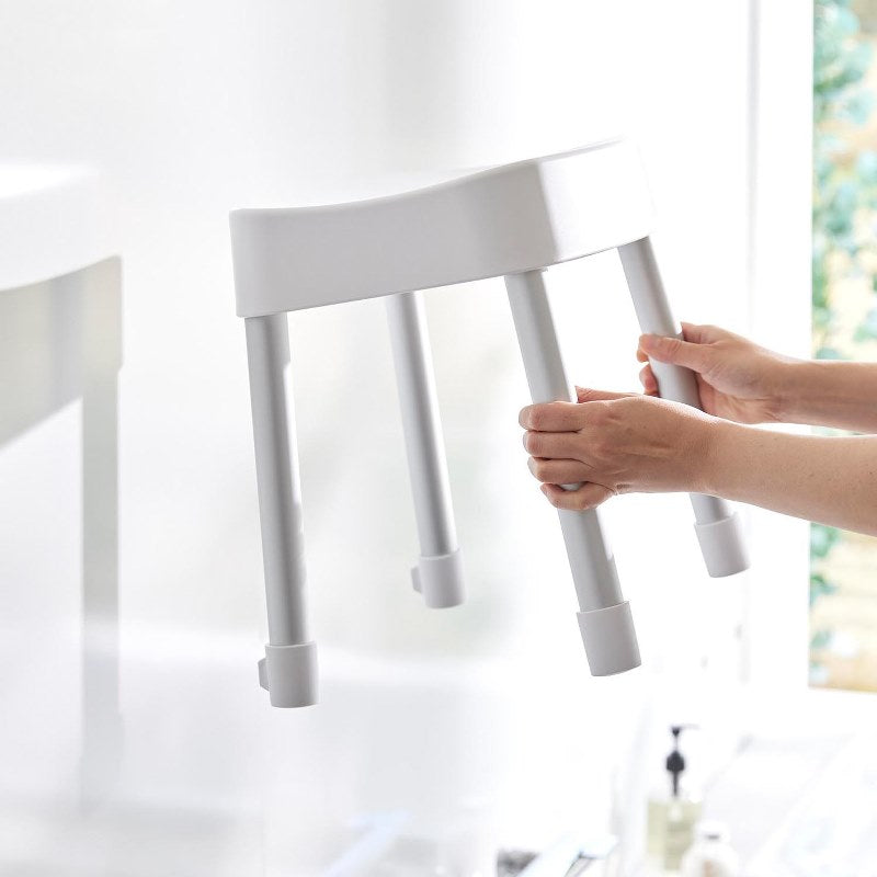 山崎実業　マグネット風呂イス ミスト SH35 ホワイト 4903208017251　【品番：01725】