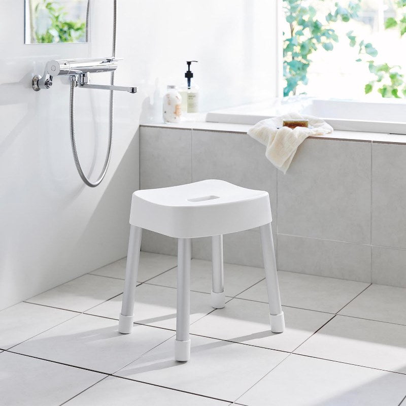 山崎実業　マグネット風呂イス ミスト SH35 ホワイト 4903208017251　【品番：01725】