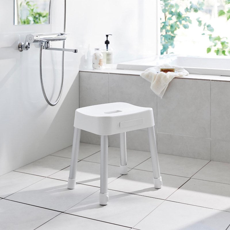 山崎実業　マグネット風呂イス ミスト SH35 ホワイト 4903208017251　【品番：01725】