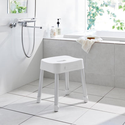 山崎実業　マグネット風呂イス ミスト SH35 ホワイト 4903208017251　【品番：01725】