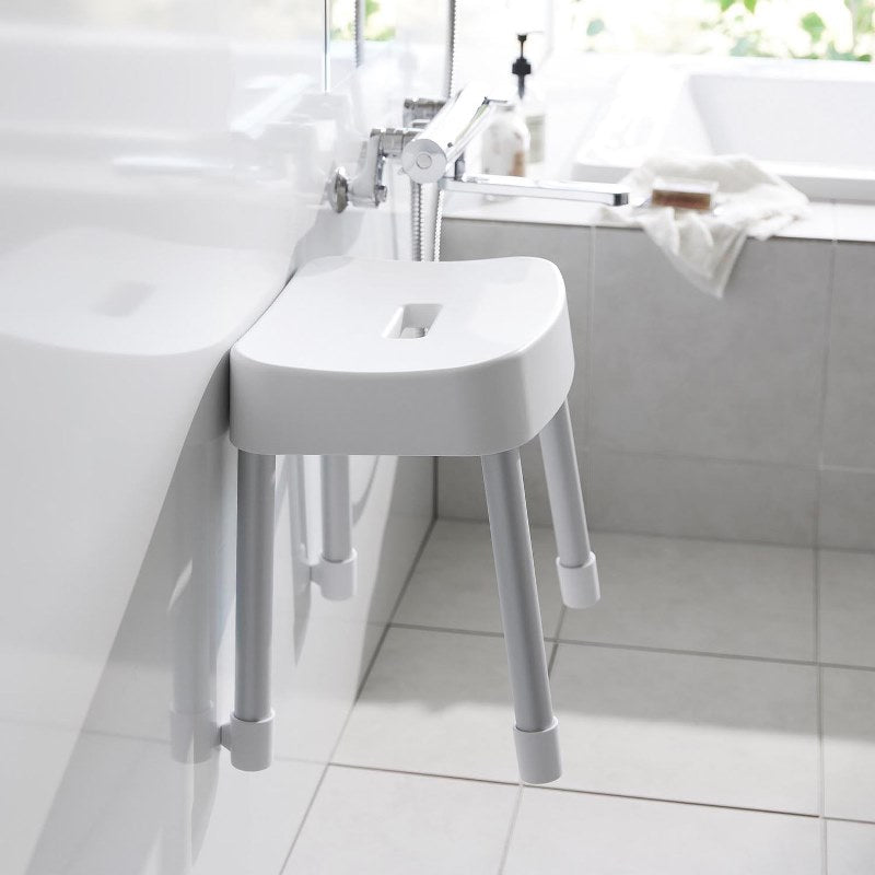 山崎実業　マグネット風呂イス ミスト SH35 ホワイト 4903208017251　【品番：01725】