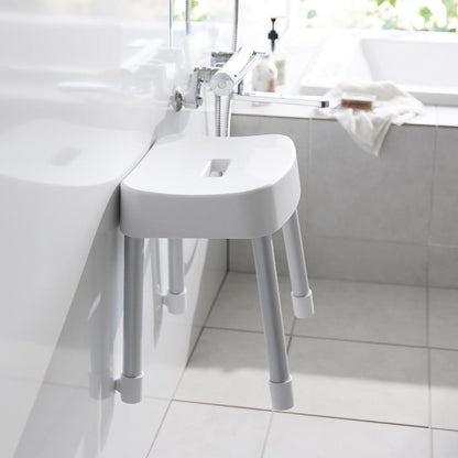 山崎実業　マグネット風呂イス ミスト SH35 ホワイト 4903208017251　【品番：01725】