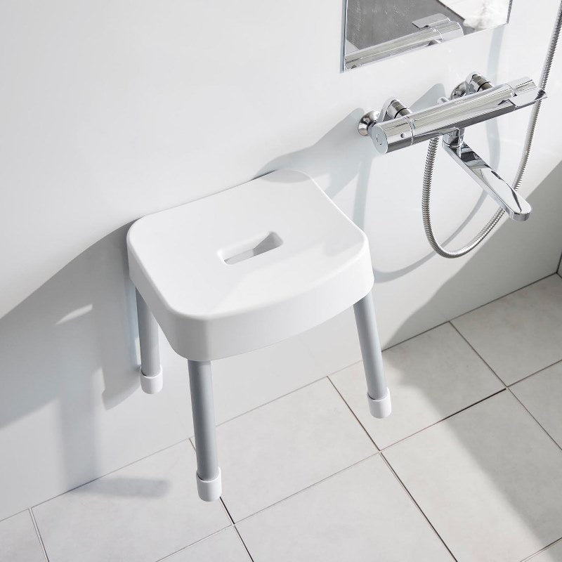 山崎実業　マグネット風呂イス ミスト SH35 ホワイト 4903208017251　【品番：01725】